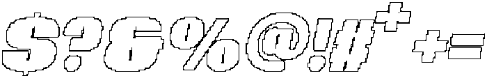 CS Amone Pixel Outline otf (400) Font OTHER CHARS