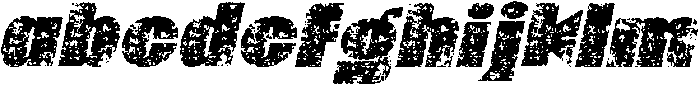 CS Amone Stamp Italic otf (400) Font LOWERCASE