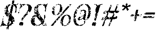 CS Amoret Stamp Italic otf (400) Font OTHER CHARS