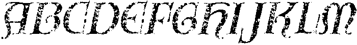 CS Amoret Stamp Italic otf (400) Font UPPERCASE
