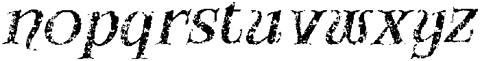 CS Amoret Stamp Italic otf (400) Font LOWERCASE