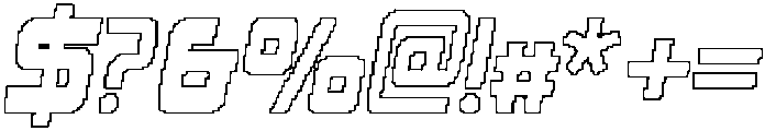 CS Amused Pixel Outline otf (400) Font OTHER CHARS