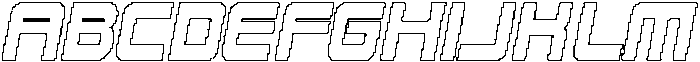 CS Amused Pixel Outline otf (400) Font UPPERCASE