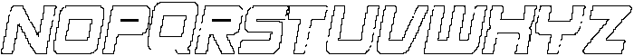 CS Amused Pixel Outline otf (400) Font UPPERCASE
