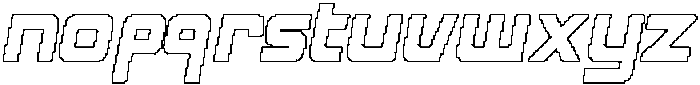 CS Amused Pixel Outline otf (400) Font LOWERCASE
