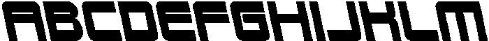 CS Amused Reverse Italic otf (400) Font UPPERCASE