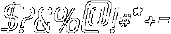 CS Anatole Pixel Outline otf (400) Font OTHER CHARS