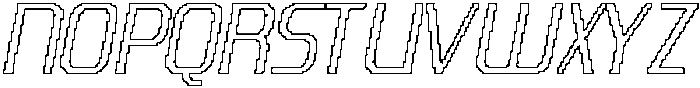 CS Anatole Pixel Outline otf (400) Font UPPERCASE