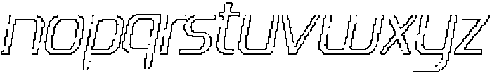CS Anatole Pixel Outline otf (400) Font LOWERCASE