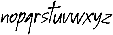 CS Andine Italic otf (400) Font LOWERCASE