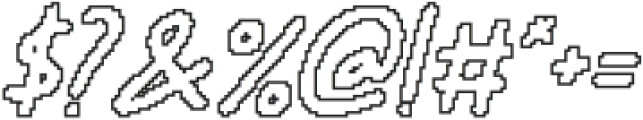 CS Andover Pixel Outline otf (400) Font OTHER CHARS