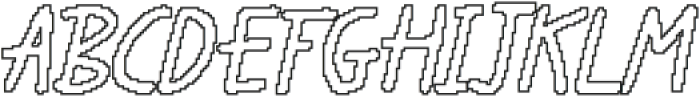 CS Andover Pixel Outline otf (400) Font UPPERCASE