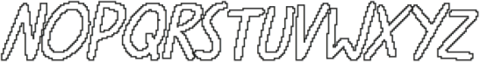 CS Andover Pixel Outline otf (400) Font UPPERCASE