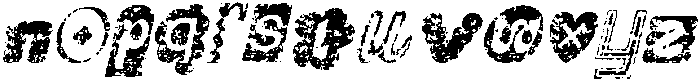 CS Anika Stamp Italic otf (400) Font LOWERCASE