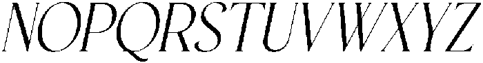 CS Anthea Italic otf (400) Font UPPERCASE