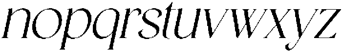 CS Anthea Italic otf (400) Font LOWERCASE