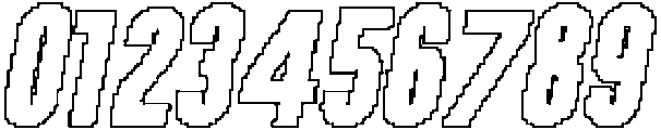 CS Antibes Pixel Outline otf (400) Font OTHER CHARS