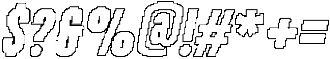 CS Antibes Pixel Outline otf (400) Font OTHER CHARS