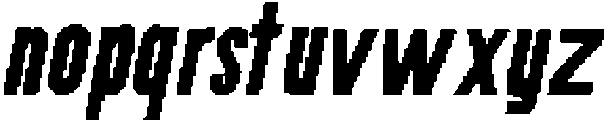 CS Antibes Pixel Regular otf (400) Font LOWERCASE