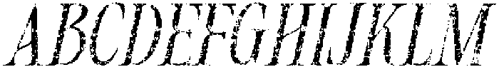 CS Aquire Stamp Italic otf (400) Font UPPERCASE