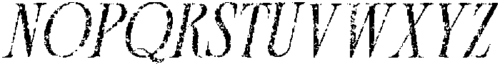 CS Aquire Stamp Italic otf (400) Font UPPERCASE
