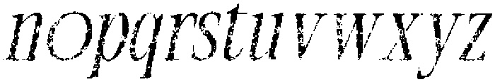 CS Aquire Stamp Italic otf (400) Font LOWERCASE