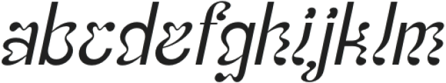 CS Aquiver Italic otf (400) Font LOWERCASE