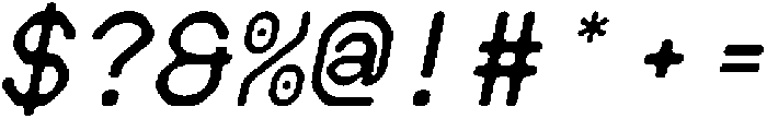CS Arcel Mono Rounded Italic otf (400) Font OTHER CHARS