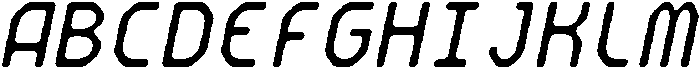 CS Arcel Mono Rounded Italic otf (400) Font UPPERCASE