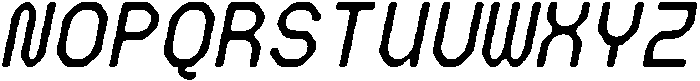 CS Arcel Mono Rounded Italic otf (400) Font UPPERCASE