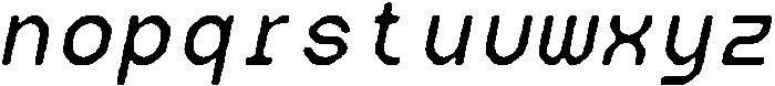 CS Arcel Mono Rounded Italic otf (400) Font LOWERCASE