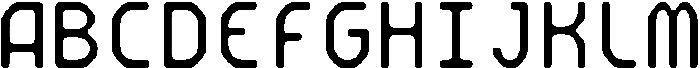 CS Arcel Mono Rounded Regular otf (400) Font UPPERCASE