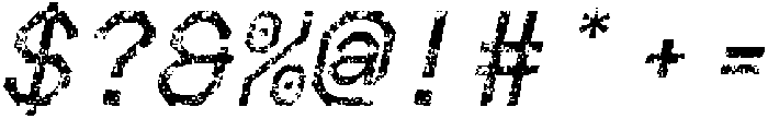 CS Arcel Mono Stamp Italic otf (400) Font OTHER CHARS