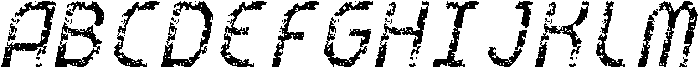 CS Arcel Mono Stamp Italic otf (400) Font UPPERCASE