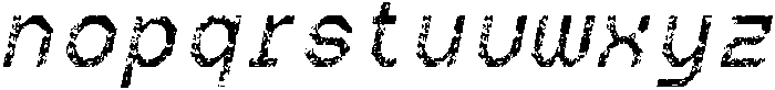 CS Arcel Mono Stamp Italic otf (400) Font LOWERCASE