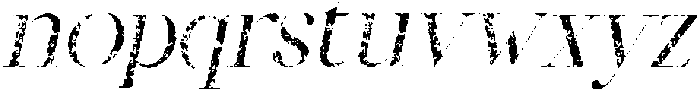CS Ardent Stamp Italic otf (400) Font LOWERCASE