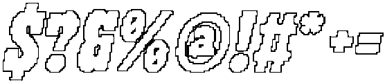 CS Areno Pixel Outline otf (400) Font OTHER CHARS