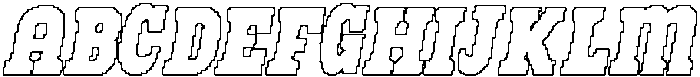 CS Areno Pixel Outline otf (400) Font UPPERCASE