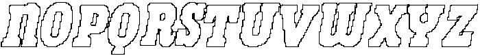 CS Areno Pixel Outline otf (400) Font UPPERCASE