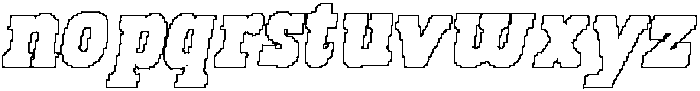 CS Areno Pixel Outline otf (400) Font LOWERCASE