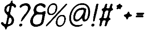 CS Argue Drawn Italic otf (400) Font OTHER CHARS