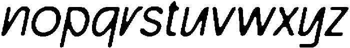 CS Argue Drawn Italic otf (400) Font LOWERCASE