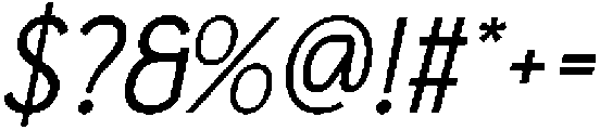 CS Argue Italic otf (400) Font OTHER CHARS