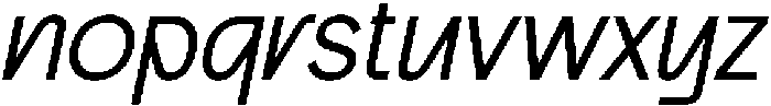 CS Argue Italic otf (400) Font LOWERCASE