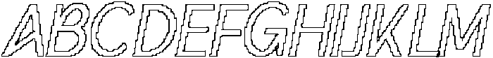 CS Argue Pixel Outline otf (400) Font UPPERCASE