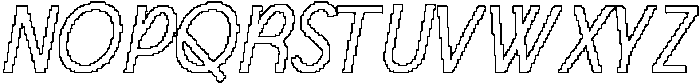 CS Argue Pixel Outline otf (400) Font UPPERCASE