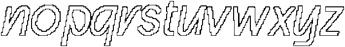 CS Argue Pixel Outline otf (400) Font LOWERCASE