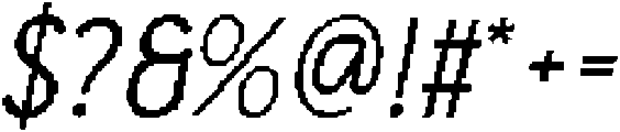 CS Argue Pixel Regular otf (400) Font OTHER CHARS