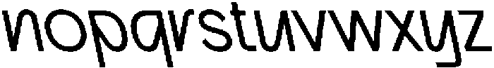 CS Argue Reverse Italic otf (400) Font LOWERCASE