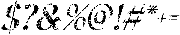CS Ariston Stamp Italic otf (400) Font OTHER CHARS